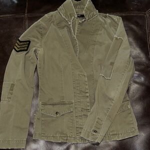 Max Jeans Olive Military Jacket